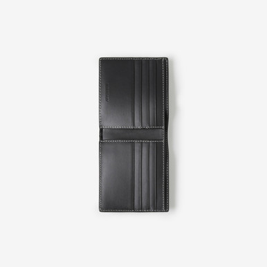 BURBERRY Check and Leather Bifold Wallet image 1