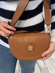 VERSACE Grained Calfskin La Medusa Small Shoulder Bag image 4