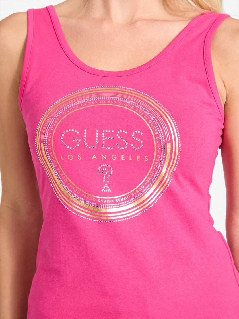 Guess Eco Francine Logo Tank - Pink image 2