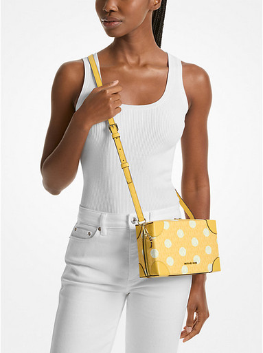 MICHAEL KORS Jeanie Small Polka Dot Signature Logo Trunk Crossbody Bag image 1