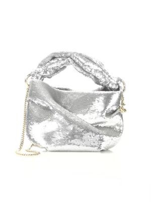JIMMY CHOO Bonny Sequin Crossbody Bag - Silver image 2