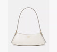 KATE SPADE Frankie Textured Patent Leather Small East West Shoulder - Meringue image 0