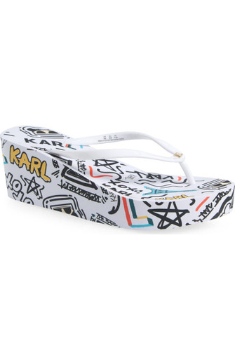 KARL LAGERFELD Nola Graffiti Platform Flip Flop (Women) Nola Graffiti Platform Flip Flop (Women) image 2