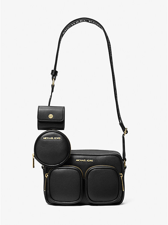 MICHAEL KORS Jet Set Travel Medium Leather Messenger Bag image 0