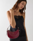 KATE SPADE Nova Textured Patent Leather Small Crescent Shoulder Bag image 1