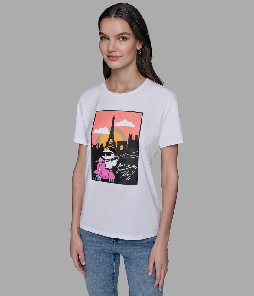 KARL LAGERFELD Choupette Vespa Tee (Arriving In Delhi) image 0