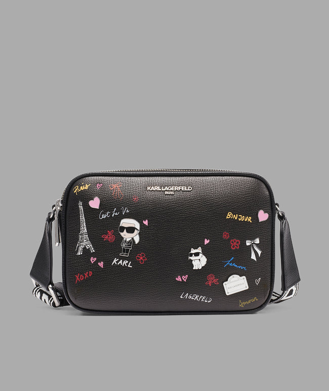 KARL LAGERFELD Maybelle Camera Crossbody - Black image 0