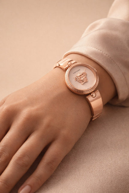 VERSACE Palazzo Quartz Rose Dial Ladies Watch image 0