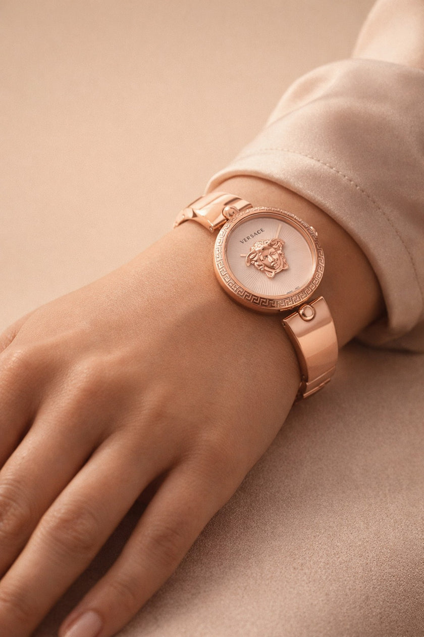 VERSACE Palazzo Quartz Rose Dial Ladies Watch image 0