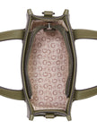 Guess Forber Perforated Logo Mini Tote - Green image 3