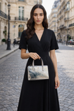 [AT DELHI] TORY BURCH Mini Tote Bag Silver image 0