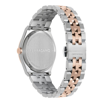SALVATORE FERRAGAMO Vega Quartz Silver Dial Two-Tone Men's Watch
