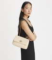 TORY BURCH Small Kira Chevron Convertible Shoulder Bag - New Cream image 1