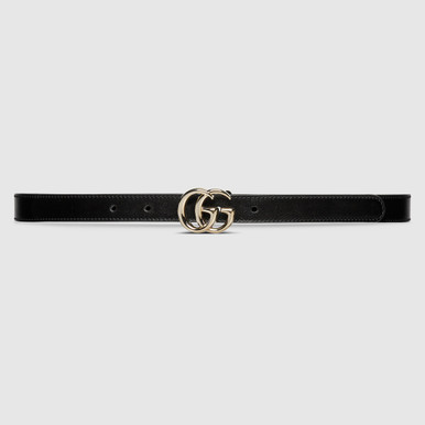 GUCCI  Gg Marmont Thin Belt - Black image 0
