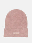 Guess Faux-Leather Logo Patch Beanie - Pink image 0