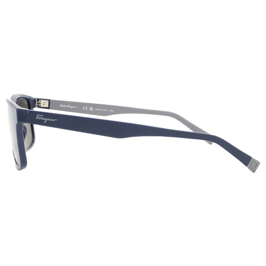Ferragamo Salvatore Blue Rectangular Men's Sunglasses image 3
