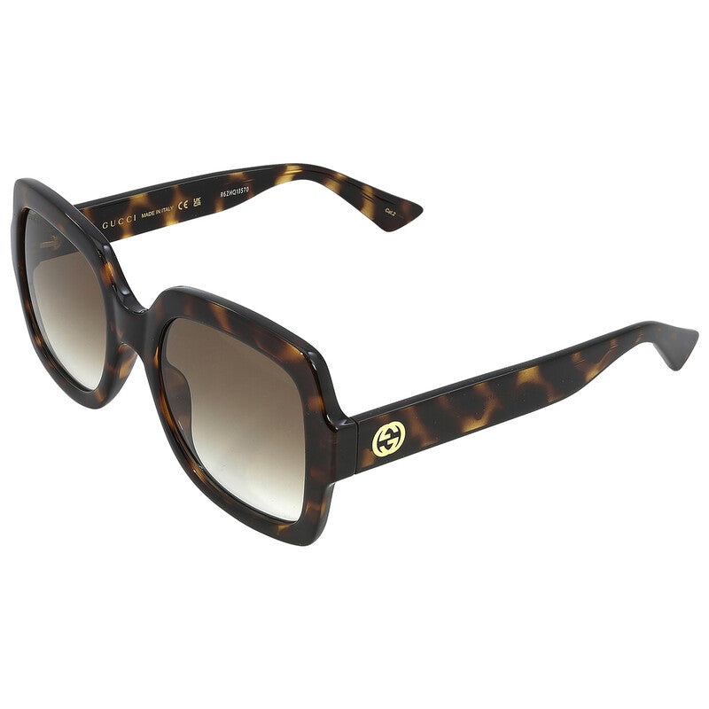 GUCCI Brown Gradient Square Ladies Sunglasses GG1337S 003 54