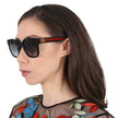 GUCCI Grey Gradient Square Ladies Sunglasses GG0034SN 002 54