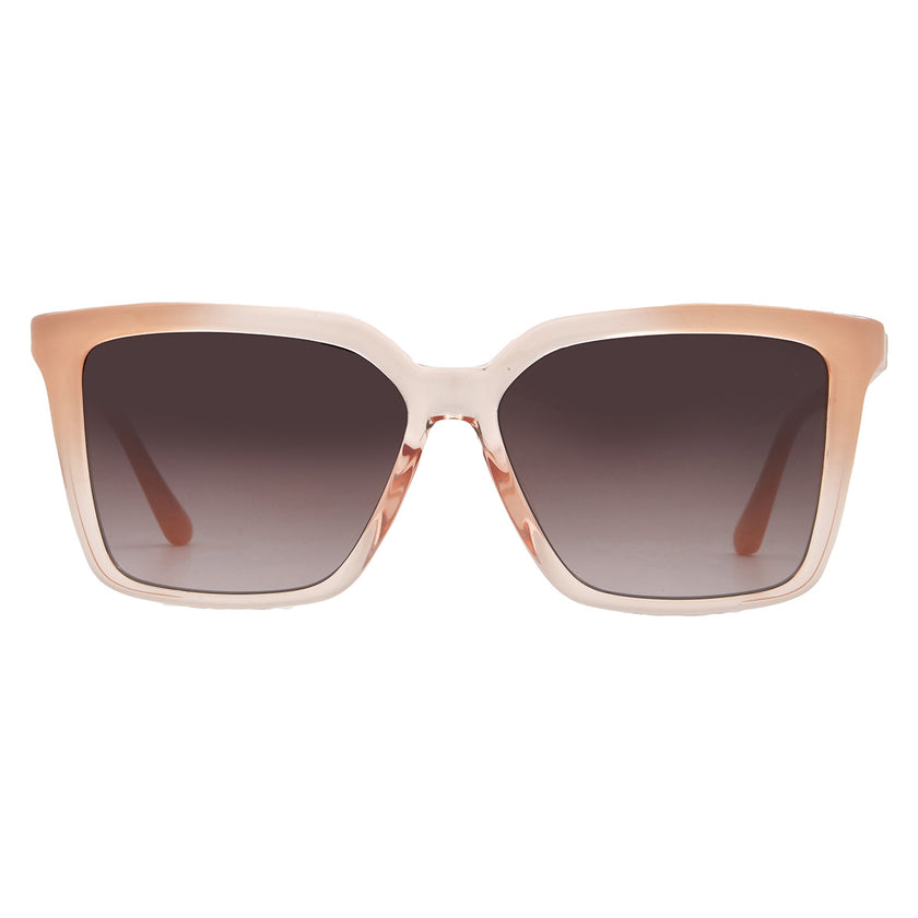 [At India] GUESS  Brown Gradient Square Ladies Sunglasses  GU00099 25F 55