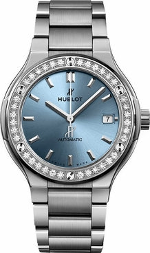 HUBLOT Classic Fusion Diamond Bezel Women'S Watch 568.Nx.891L.Nx.1204 1