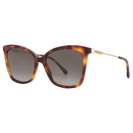 JIMMY CHOO Brown Gradient Butterfly Ladies Sunglasses MACI/S 0086/HA 55