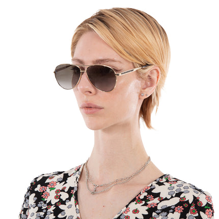 JIMMY CHOO Brown Gradient Pilot Ladies Sunglasses JIMENA/S 006J/HA 60