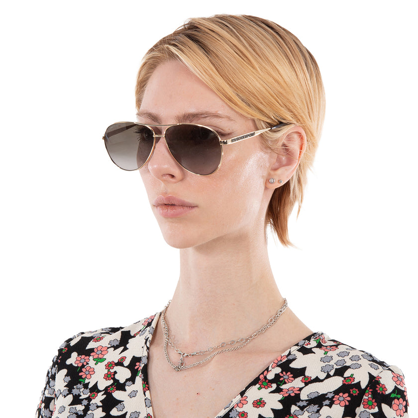 JIMMY CHOO Brown Gradient Pilot Ladies Sunglasses JIMENA/S 006J/HA 60