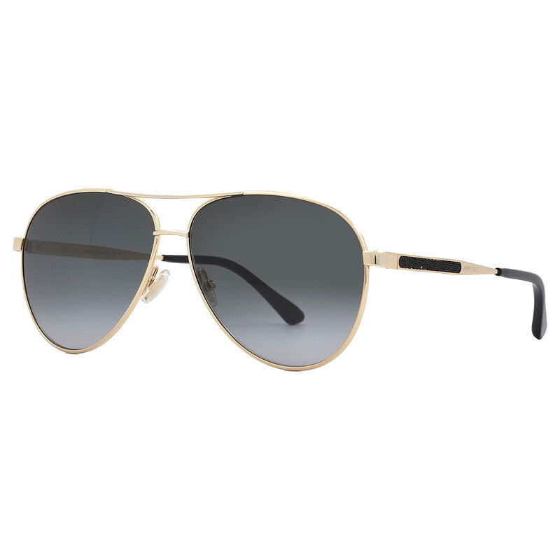 JIMMY CHOO Grey Shaded Pilot Ladies Sunglasses JIMENA/S 02M2/9O 60