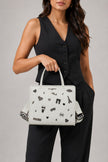 KARL LAGERFELD Maybelle Satchel With Pins - White