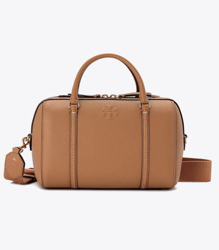 TORY BURCH Leather Satchel - Tiramisu