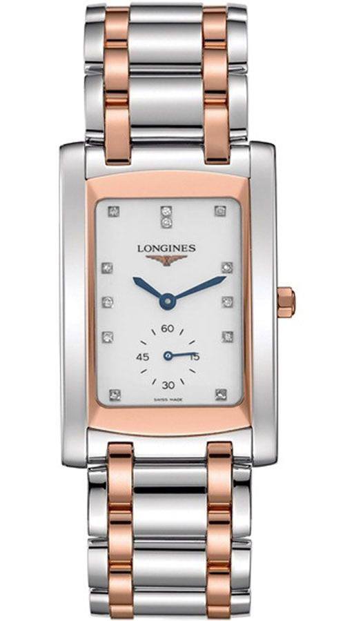 LONGINES Dolcevita White Pearl & Diamond Dial Men'S Watch L5.655.5.88.7 1