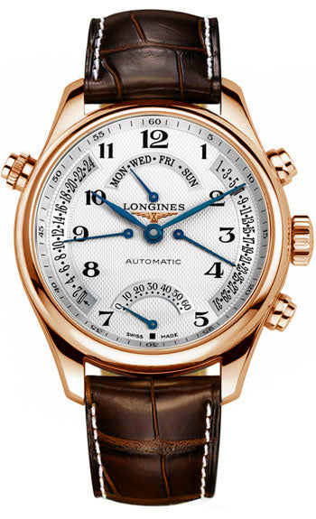 LONGINES Master Collection Solid 18K Rose Gold Men'S Watch L2.715.8.78.3 1