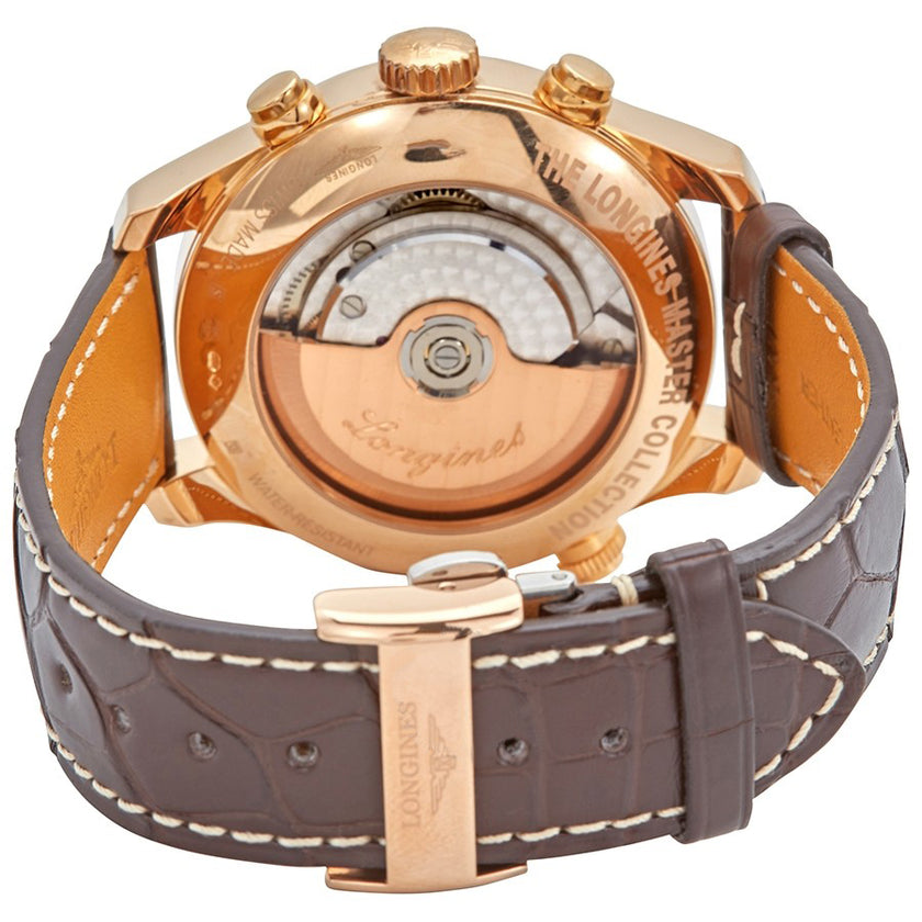 LONGINES Master Collection Solid 18K Rose Gold Men'S Watch L2.715.8.78.3 3