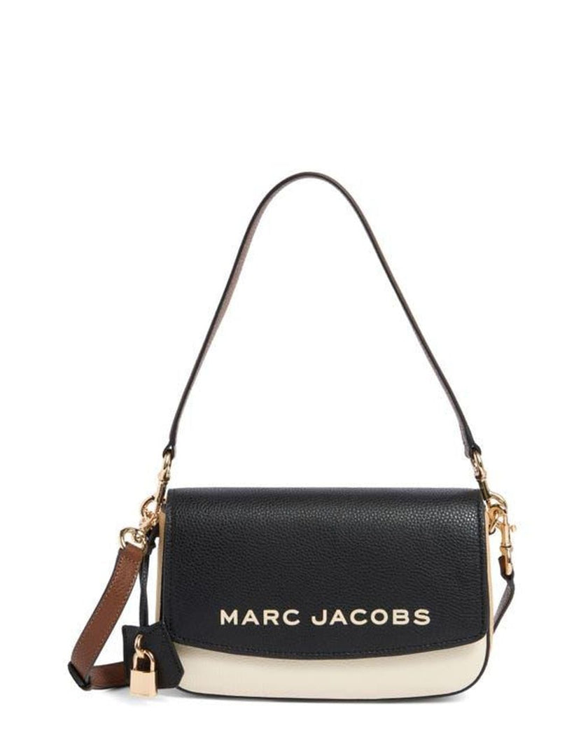 [At India] MARC JACOBS The Bold Saddle Leather Shoulder Bag - BLACK MULTI
