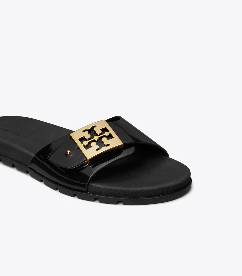 [AT DELHI] TORY BURCH Mellow Slide - Perfect Black / Gold