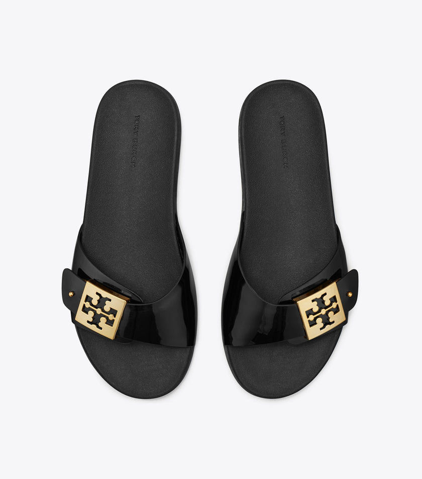 [AT DELHI] TORY BURCH Mellow Slide - Perfect Black / Gold