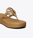 TORY BURCH Miller Wedge Sandal - ginger shortbread