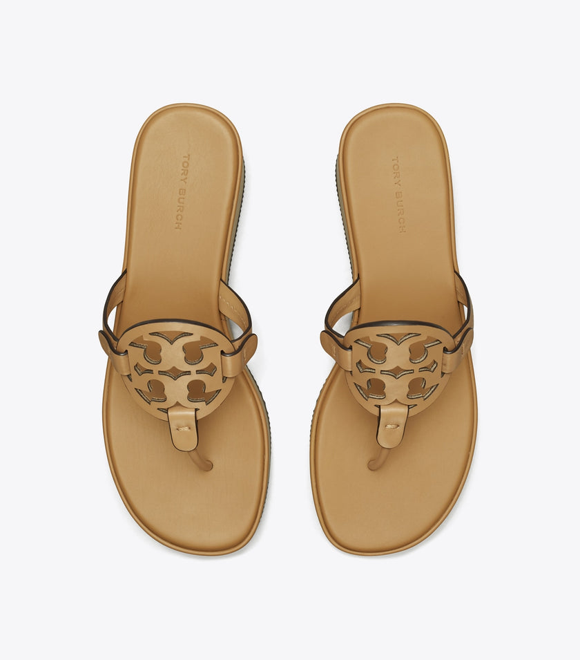 TORY BURCH Miller Wedge Sandal - ginger shortbread