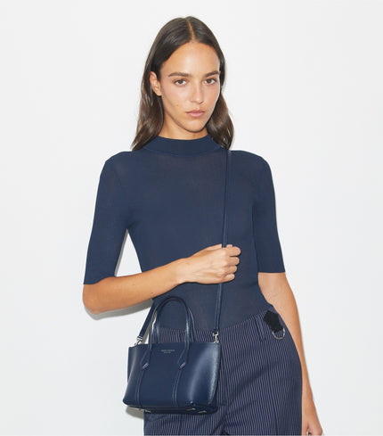 [Arriving at India] TORY BURCH  Mini Perry Tote - Dark Sky