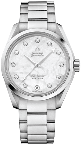 OMEGA Seamaster Aqua Terra Pearl Diamond Dial Women'S Watch 231.10.39.21.55.002 1