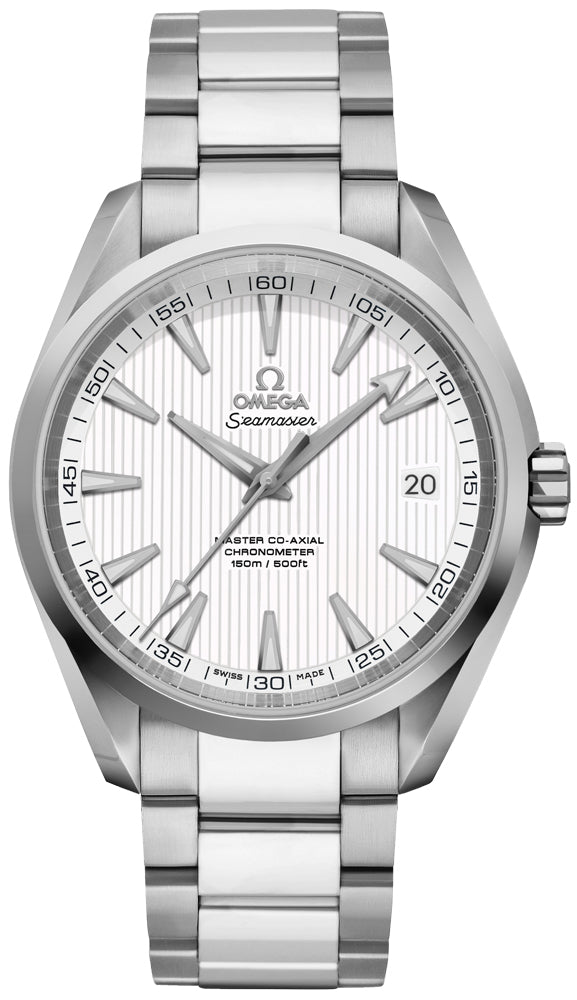 OMEGA Seamaster Aqua Terra Silver Teak Pattern Dial Men'S Watch 231.10.42.21.02.003 1
