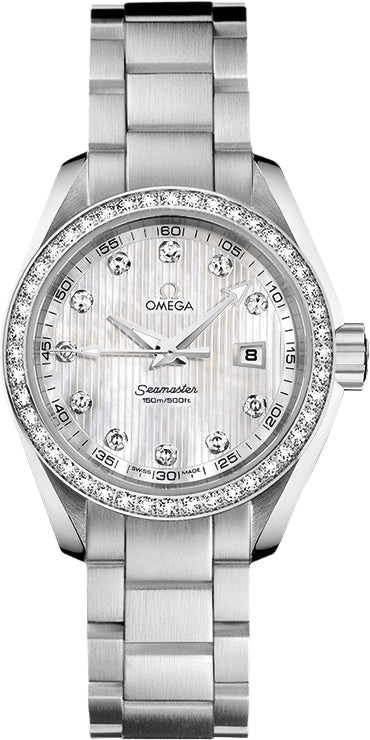 OMEGA Seamaster Aqua Terra Mother Of Pearl 30Mm Ladies Watch 231.15.30.61.55.001 1