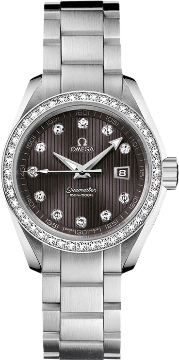 OMEGA Seamaster Aqua Terra Diamond Ladies Watch 231.15.30.61.56.001 1