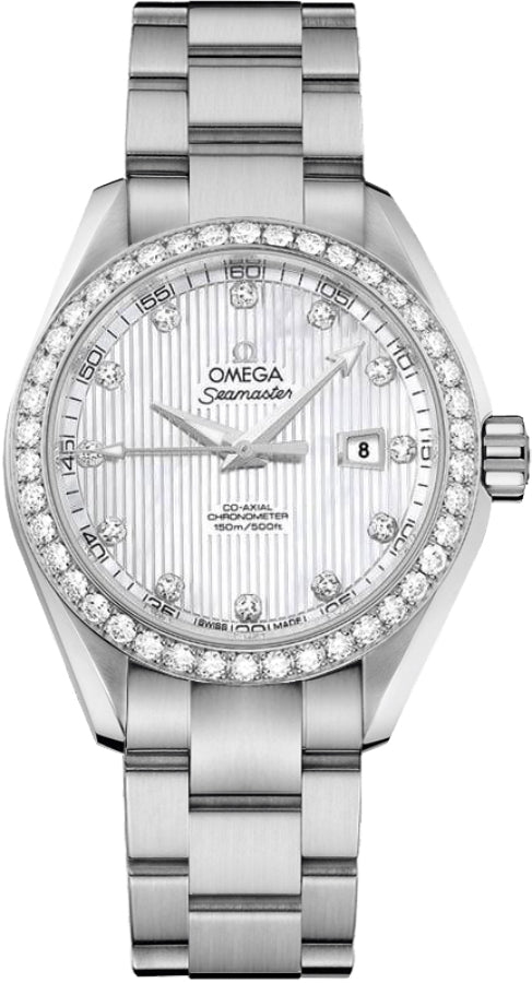 OMEGA Seamaster Aqua Terra Diamond Women'S Watch 231.15.34.20.55.001 1