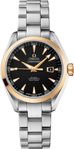 OMEGA Seamaster Aqua Terra Black Dial Gold & Steel Women'S Watch 231.20.34.20.01.004 1