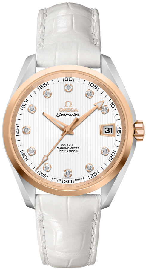 OMEGA Seamaster Aqua Terra Diamond Rose Gold & Steel Watch 231.23.39.21.52.001 1