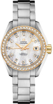 OMEGA Seamaster Aqua Terra 18K Gold & Steel Diamond Women'S Watch 231.25.30.20.55.004 1
