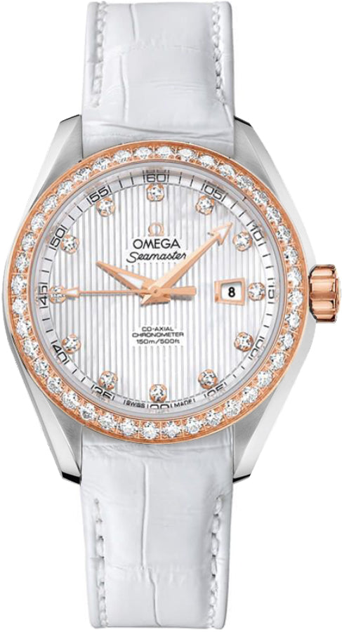 OMEGA Seamaster Aqua Terra 18K Rose Gold Women'S Diamond Watch 231.28.34.20.55.002 1