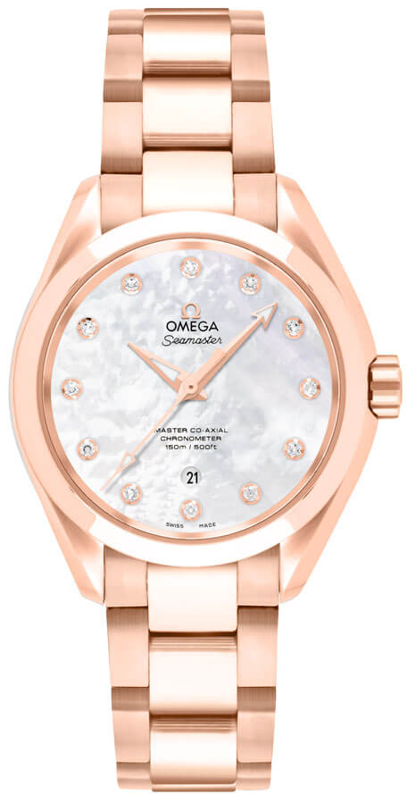 OMEGA Seamaster Aqua Terra Solid 18K Rose Gold Women'S Watch 231.50.34.20.55.001 1