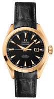 OMEGA Seamaster Aqua Terra Black Dial Solid 18K Gold Women'S Watch 231.53.34.20.01.001 1